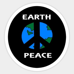 Earth Peace Sticker